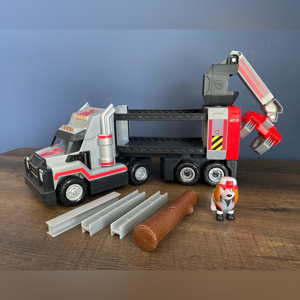 Paw Patrol, Al’s Deluxe Big Truck Toy with Moveable Claw Arm and Accessories